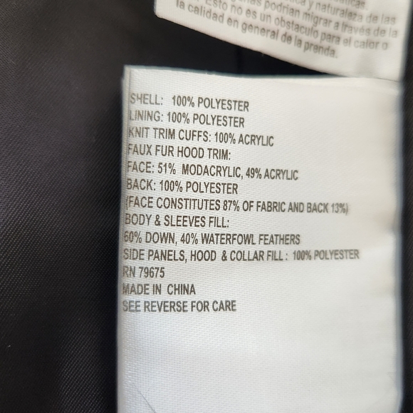 Michael Kors Women's Long Down Black Puffer Jacket, Size: Petite Small - Picture 13 of 14